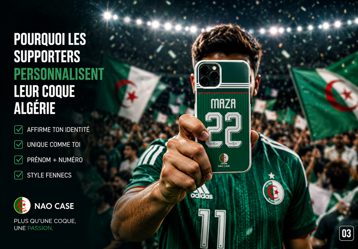 Comment personnaliser une coque Algérie avec prénom et numéro ?