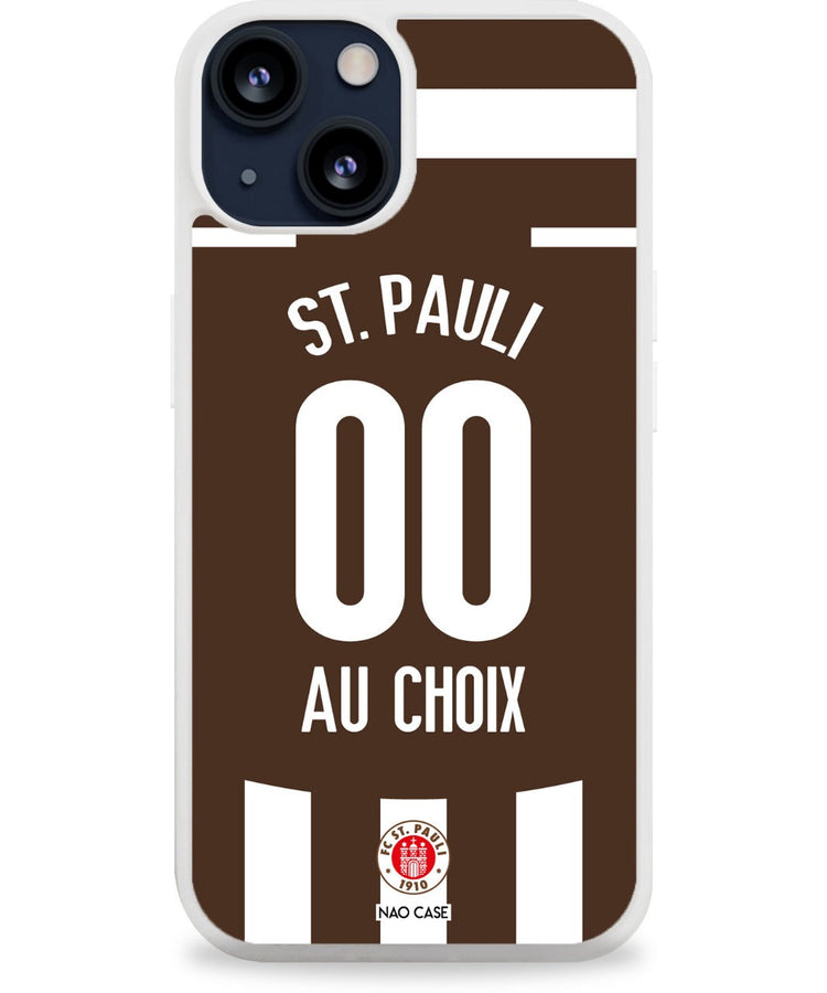 Coque St. Pauli domicile 2025/26 personnalisée avec prénom et numéro
