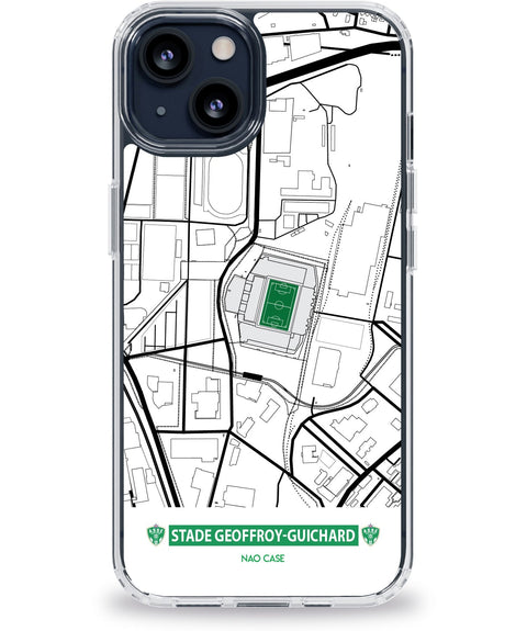 Coque stade Geoffroy-Guichard — design supporter personnalisable