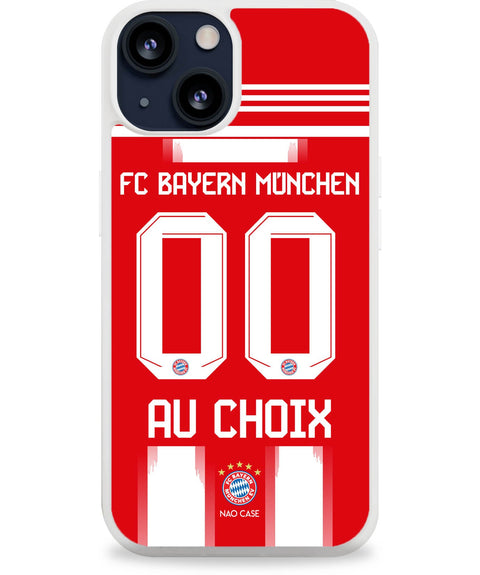 Coque Bayern Munich domicile 2025/26 personnalisée avec prénom et numéro