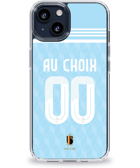 Coque Belgique extérieur personnalisée avec prénom et numéro