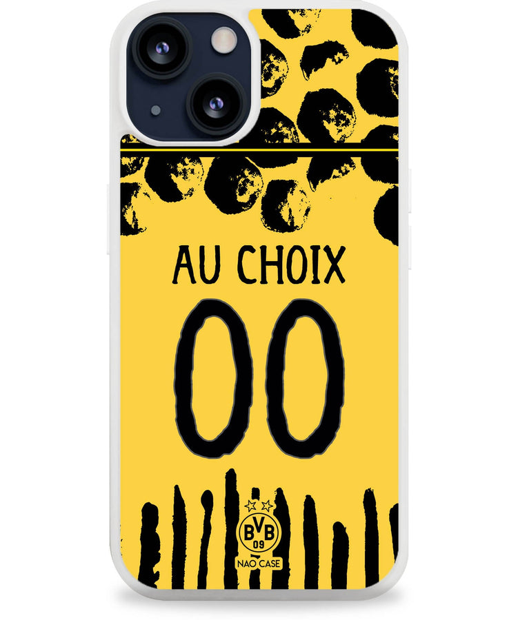 Coque Borussia Dortmund domicile 2025/26 personnalisée avec prénom et numéro