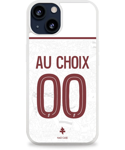Coque FC Metz extérieur 2025/26 personnalisée avec prénom et numéro