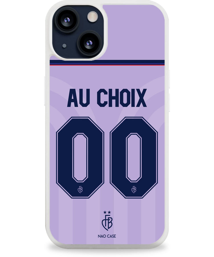 Coque FC Bâle extérieur 2025/26 personnalisée avec prénom et numéro