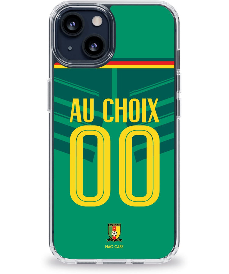 Coque Cameroun domicile personnalisée avec prénom et numéro
