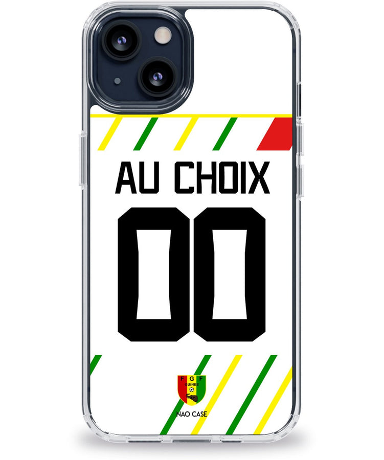 Coque Guinée extérieur personnalisée avec prénom et numéro