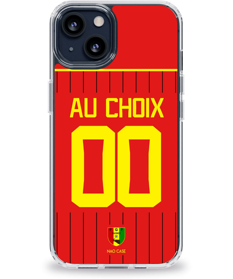 Coque Guinée domicile personnalisée avec prénom et numéro