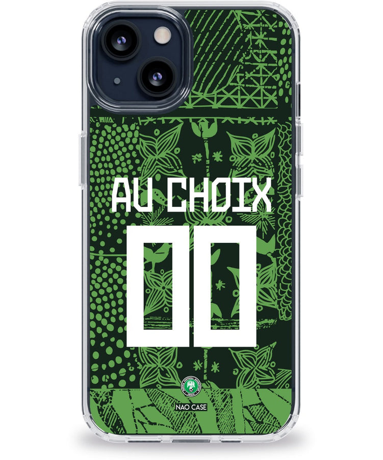 Coque Nigeria domicile personnalisée avec prénom et numéro