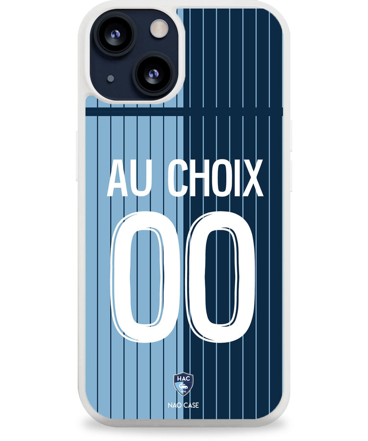 Coque Le Havre AC domicile 2025/26 personnalisée avec prénom et numéro