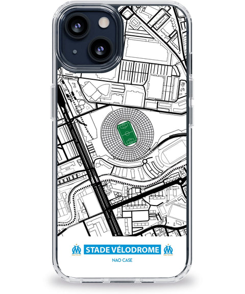 Coque stade Vélodrome — design supporter personnalisable