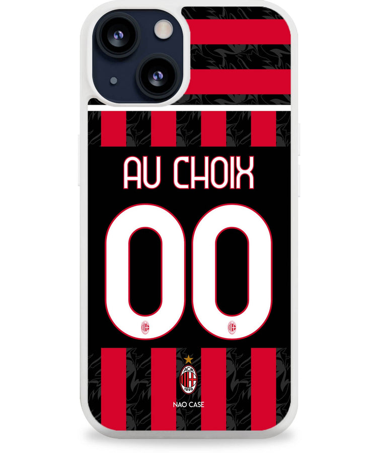 Coque AC Milan domicile 2025/26 personnalisée avec prénom et numéro