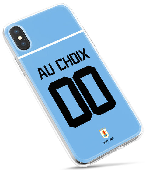 Coque Uruguay domicile personnalisée avec prénom et numéro