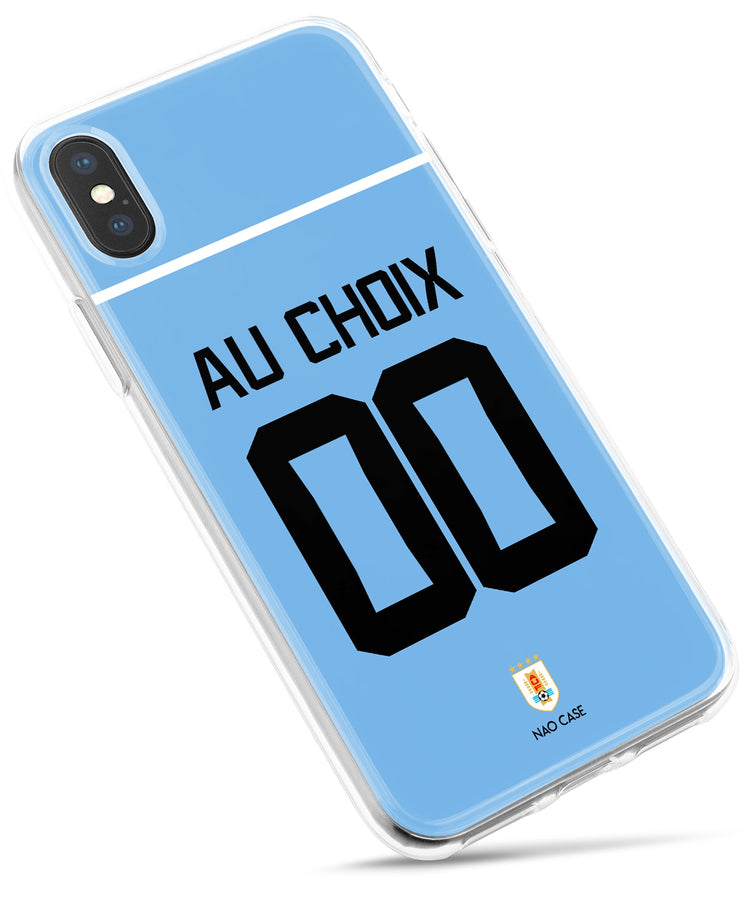 Coque Uruguay domicile personnalisée avec prénom et numéro