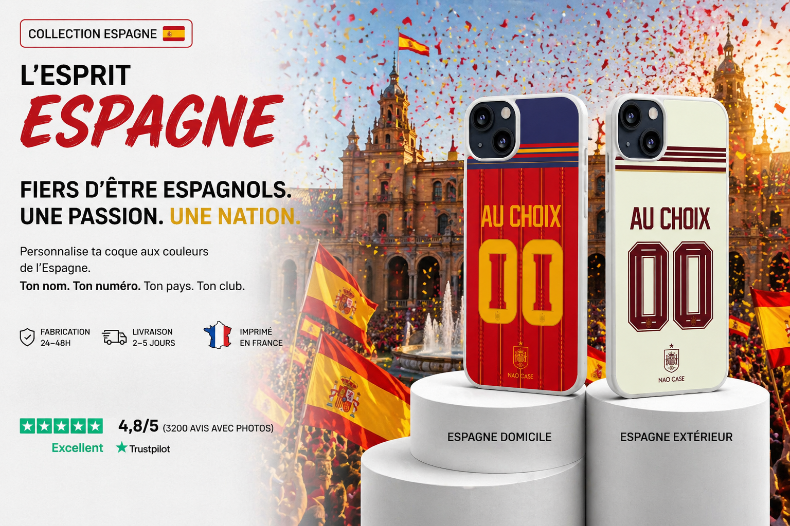 Coque Équipe d'Espagne personnalisée
