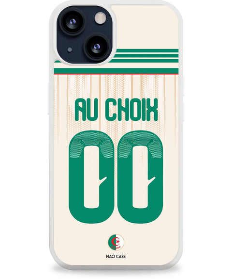 Coque Algérie domicile personnalisée avec prénom et numéro pour iPhone et Samsung