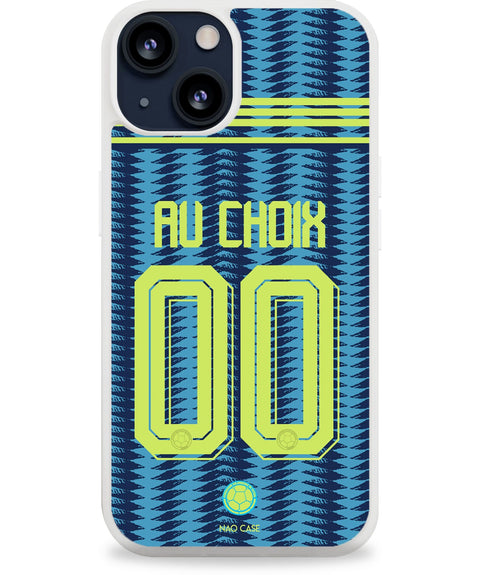 Coque Colombie extérieur personnalisée avec prénom et numéro pour iPhone et Samsung