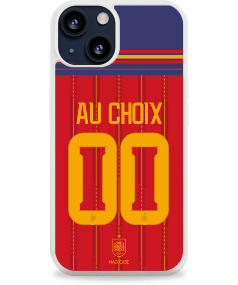 Coque Espagne domicile personnalisée avec prénom et numéro pour iPhone et Samsung