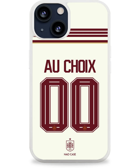 Coque Espagne extérieur personnalisée avec prénom et numéro pour iPhone et Samsung