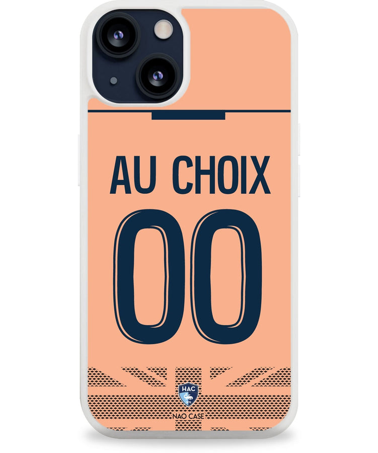 Coque Le Havre AC extérieur 2025/26 personnalisée avec prénom et numéro