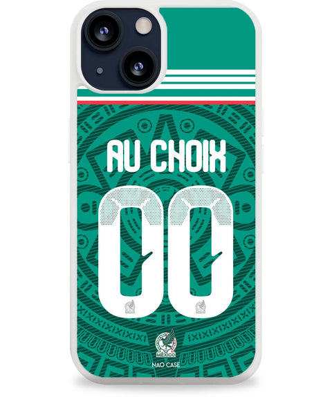 Coque Mexique domicile personnalisée avec prénom et numéro pour iPhone et Samsung