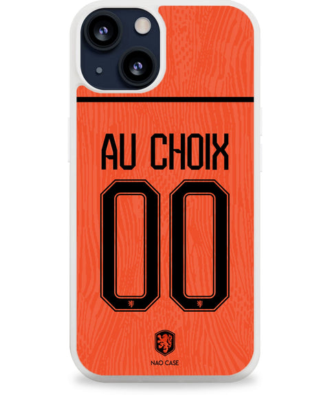 Coque Pays-Bas domicile personnalisée avec prénom et numéro pour iPhone et Samsung