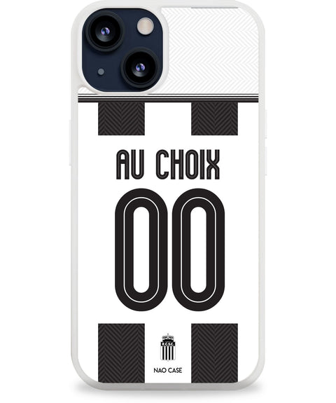 Coque Sporting Charleroi domicile 2025/26 personnalisée avec prénom et numéro