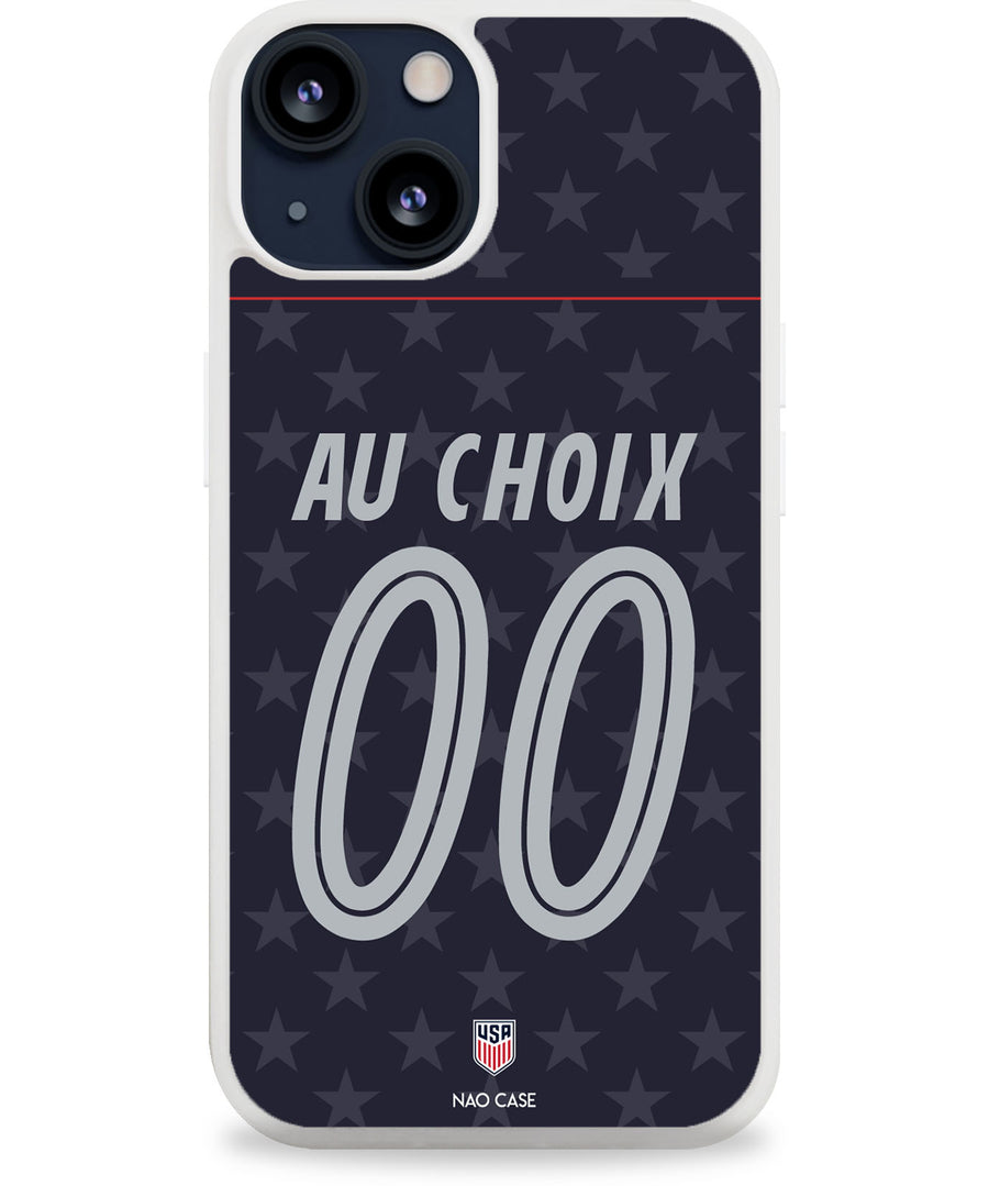 Coque football USA EXTERIEUR personnalisée nom numéro – 2ème coque -50% – iPhone Samsung Xiaomi Redmi