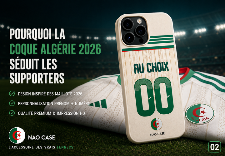 Coque Algérie 2026 : pourquoi le design séduit les supporters