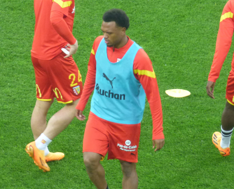 Loïs Openda avec le RC Lens lors de Lens-Reims le 12 mai 2023, photo d’illustration