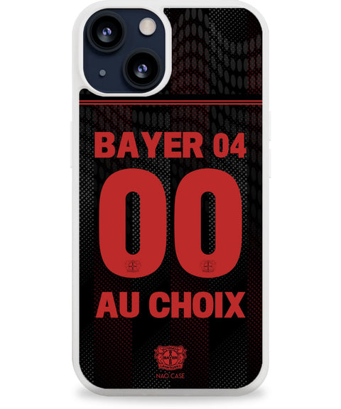 Coque Bayer Leverkusen domicile 2025/26 personnalisée avec prénom et numéro