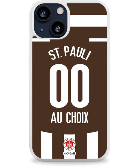 Coque St. Pauli domicile 2025/26 personnalisée avec prénom et numéro