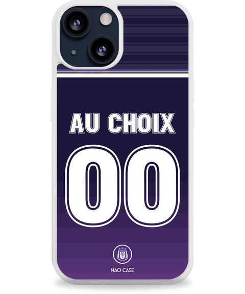 Coque RSC Anderlecht domicile 2025/26 personnalisée avec prénom et numéro