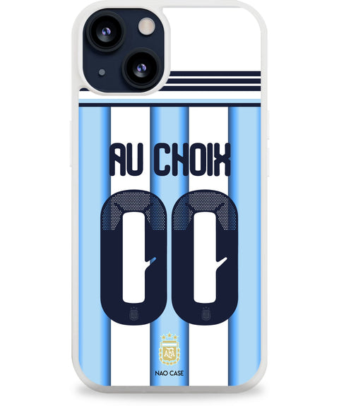 Coque Argentine domicile personnalisée avec prénom et numéro pour iPhone et Samsung