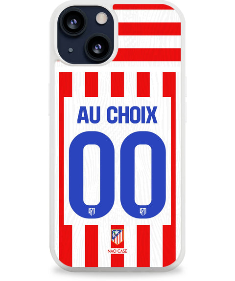 Coque Atlético Madrid domicile 2025/26 personnalisée avec prénom et numéro