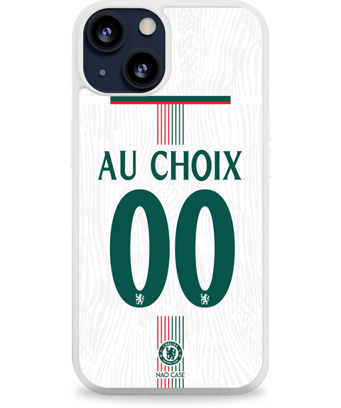 Coque Chelsea extérieur 2025/26 personnalisée avec prénom et numéro