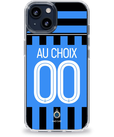 Coque Club Bruges domicile personnalisée avec prénom et numéro