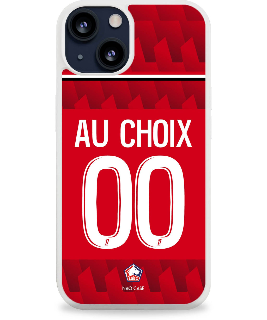 Coque football LILLE DOMICILE 2025/26 personnalisée nom numéro – 2ème coque -50% – iPhone Samsung Xiaomi Redmi