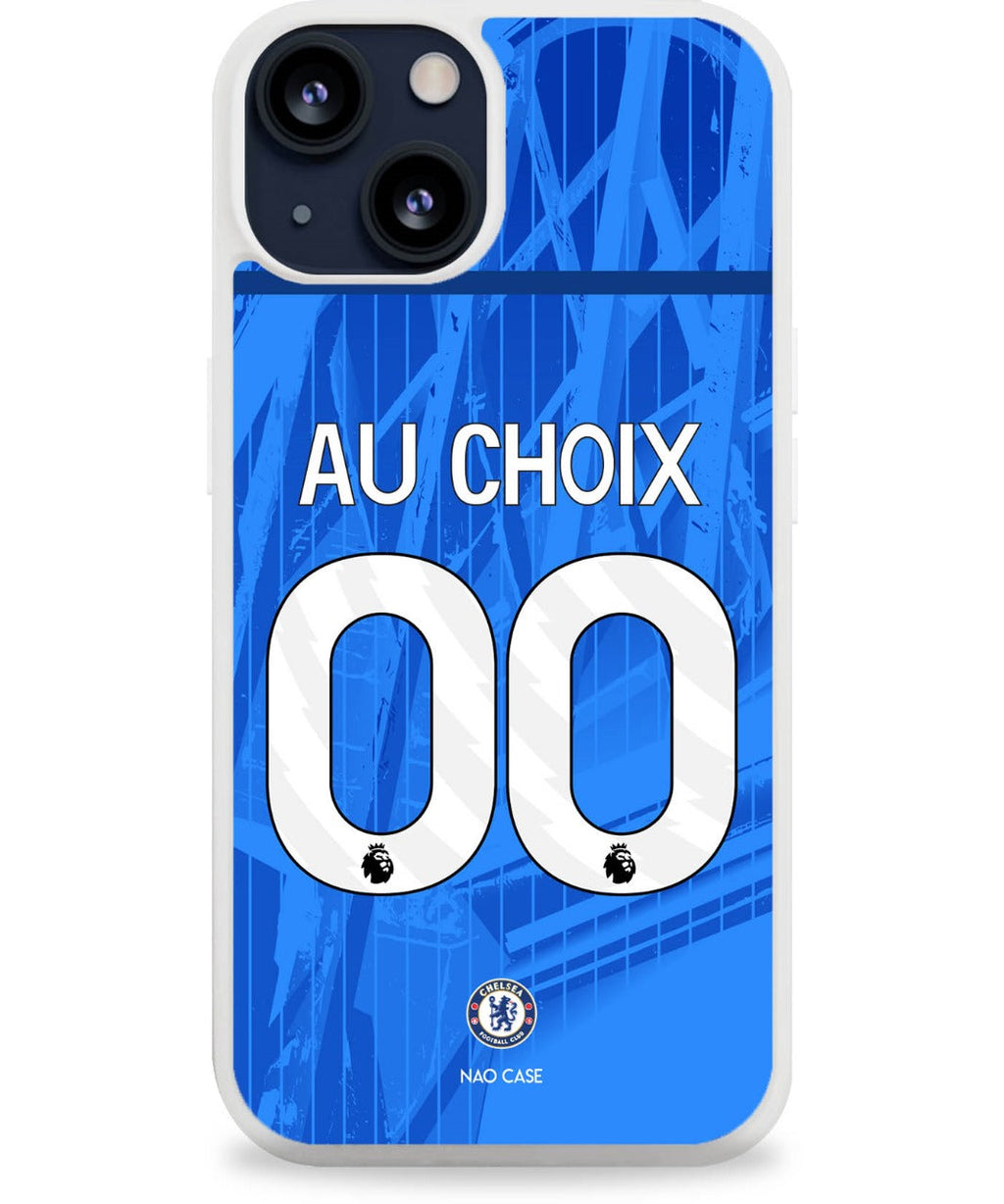 Coque football CHELSEA DOMICILE 2025/26 personnalisée nom numéro – 2ème coque -50% – iPhone Samsung Xiaomi Redmi