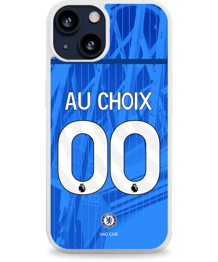 Coque football CHELSEA DOMICILE 2025/26 personnalisée nom numéro – 2ème coque -50% – iPhone Samsung Xiaomi Redmi