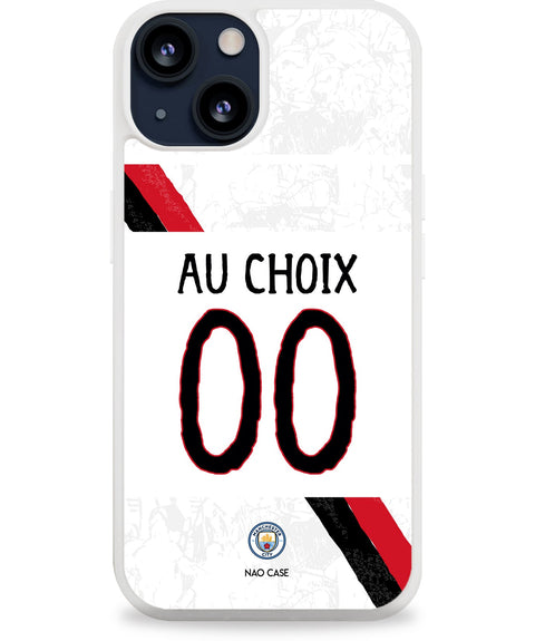 Coque Manchester City extérieur 2025/26 personnalisée avec prénom et numéro