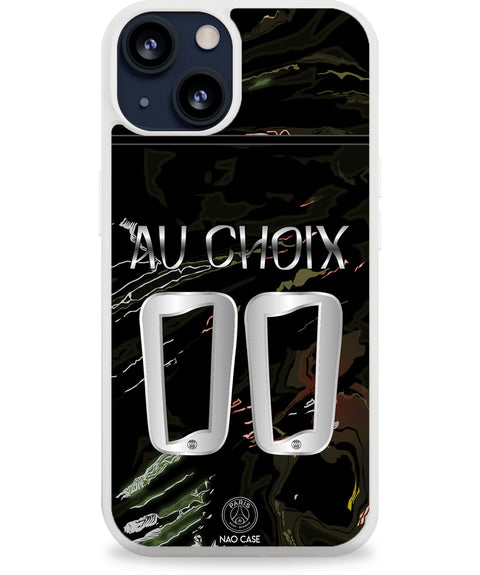 Coque PSG Jordan Night 2025/26 personnalisée avec prénom et numéro