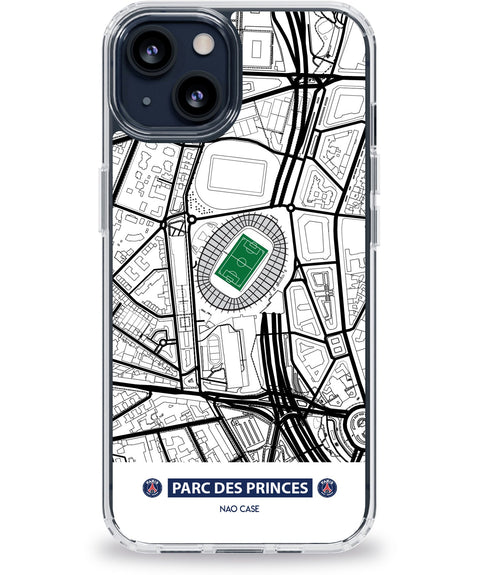 Coque stade Parc des Princes — design supporter personnalisable