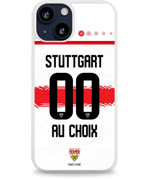 Coque VfB Stuttgart domicile 2025/26 personnalisée avec prénom et numéro