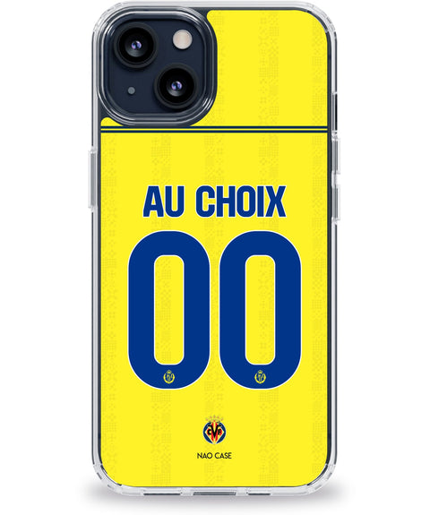 Coque Villarreal CF domicile personnalisée avec prénom et numéro