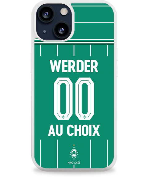Coque Werder Brême domicile 2025/26 personnalisée avec prénom et numéro
