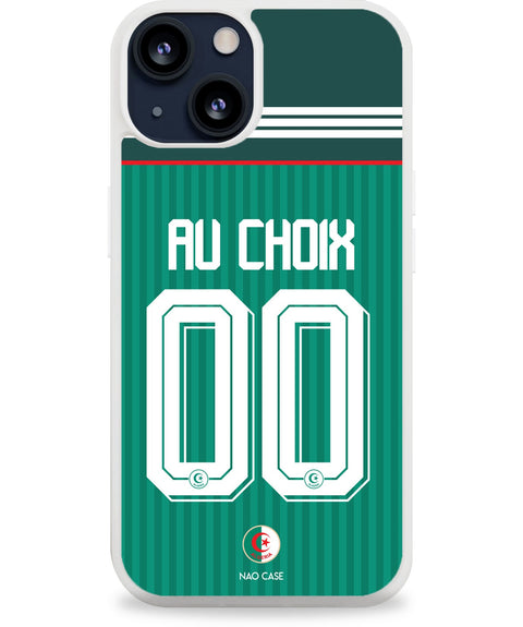 Coque Algérie extérieur personnalisée avec prénom et numéro pour iPhone et Samsung