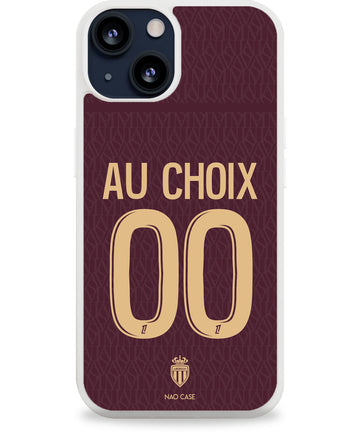 Coque AS Monaco extérieur personnalisée 2026/27 avec prénom et numéro