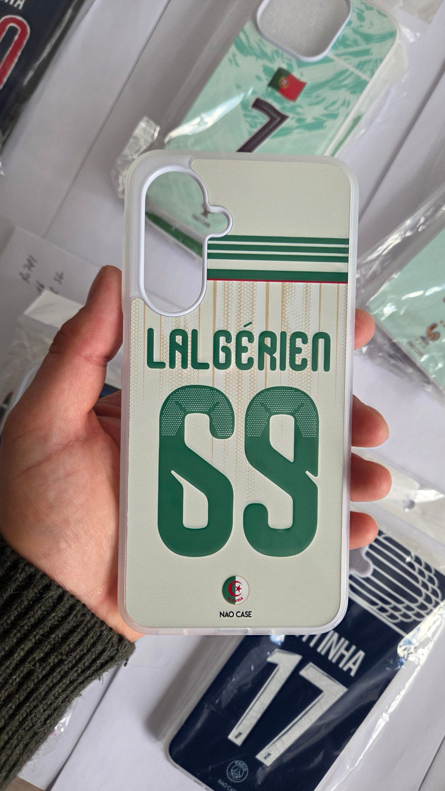 Coque supporter Équipe de France prénom numéro produite à la commande