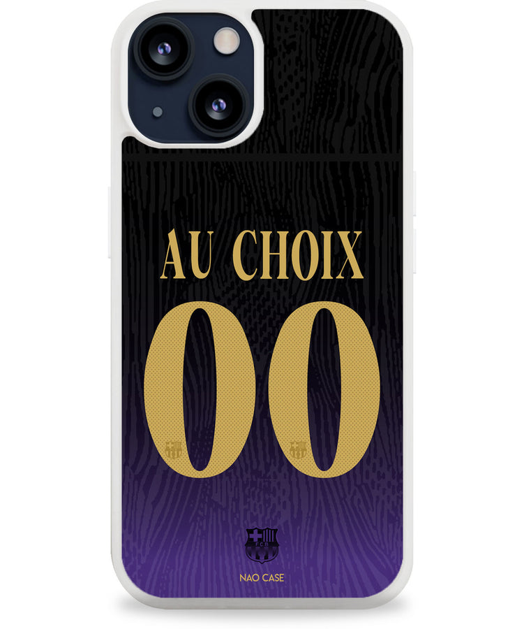Coque FC Barcelone extérieur personnalisée 2026/27 avec prénom et numéro
