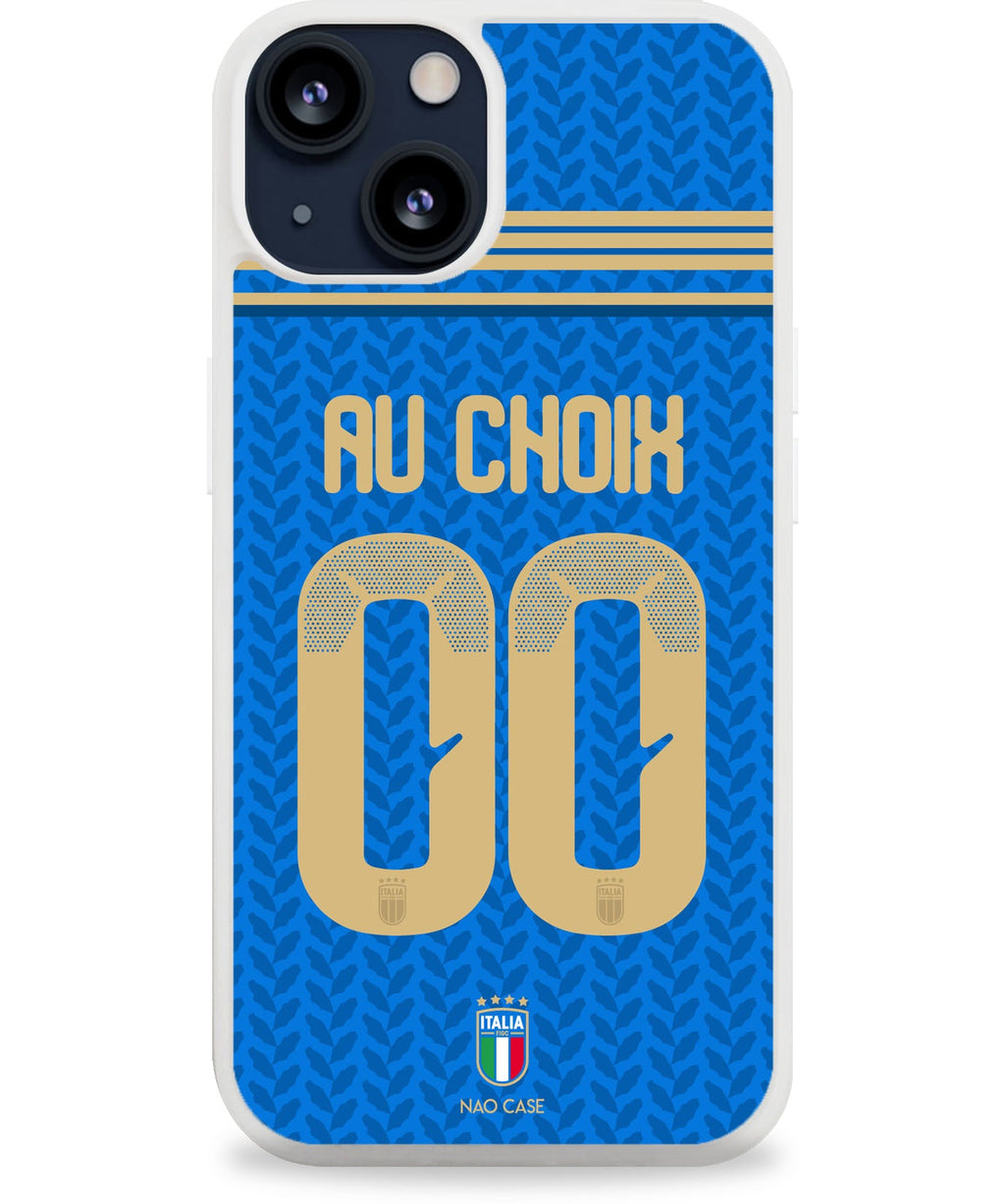 Coque football ITALIE DOMICILE personnalisée nom numéro – 2ème coque -50% – iPhone Samsung Xiaomi Redmi
